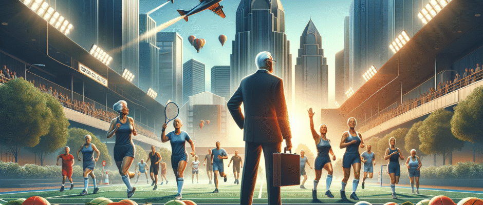 Sportowcy z województwa warmińsko-mazurskiego podczas Senior Games w Olsztynie, promujący aktywność fizyczną w regionie.