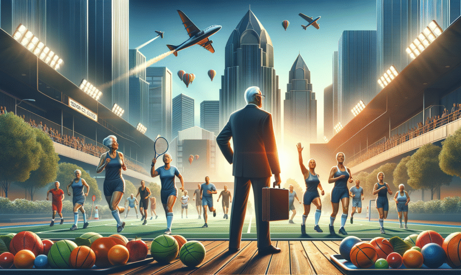 Sportowcy z województwa warmińsko-mazurskiego podczas Senior Games w Olsztynie, promujący aktywność fizyczną w regionie.